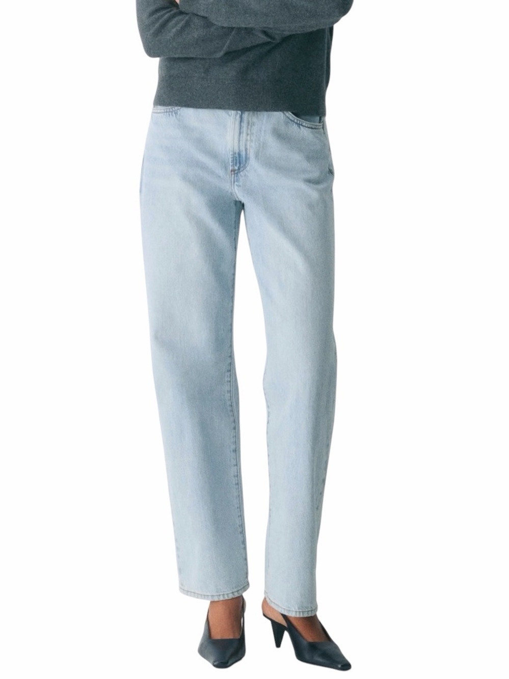 Aritzia Denim Forum '90s Marlo High Rise Loose Baggy Jean Blue Sz 29